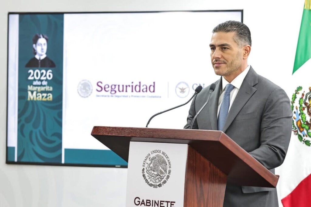 Harfuch resalta avances en seguridad: México ha capturado a seis de los 10 más buscados por el FBI